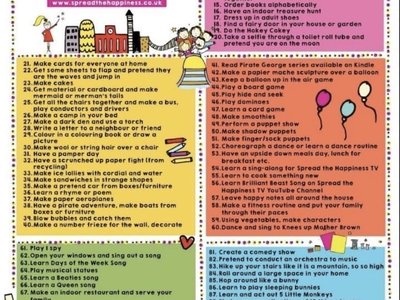 Image of 100 Things to do indoors!